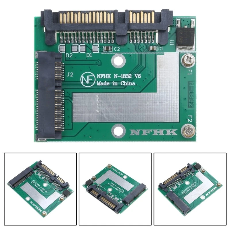 6Gbps mSATA SSD Drive to 2.5in SATA3 Converter for Laptops Hard Drive Bay - Image 2 of 4