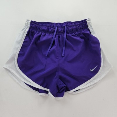 Women's Nike Tempo Running Shorts Purple White Dri-FIT Athletic S Excellent