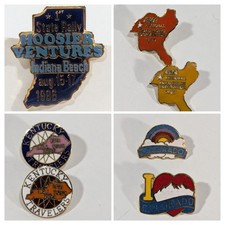yamaha ama motorcycle lapel pins Indiana Kentucky rally vintage lot 80s 90s