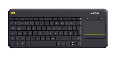 Logitech Wireless Touch Keyboard K400 Plus, DE-Layout, schwarz