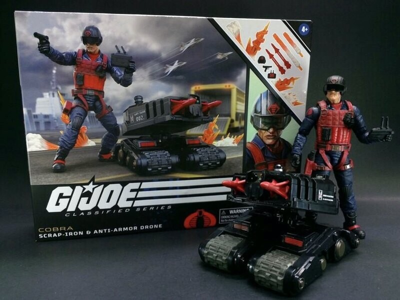 New G.I. JOE Classified Series Cobra Scrap Iron Figure & Anti