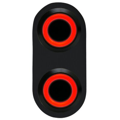 Daytona Black Billet Switches Red LED Illumination - Power Windows Door Locks 