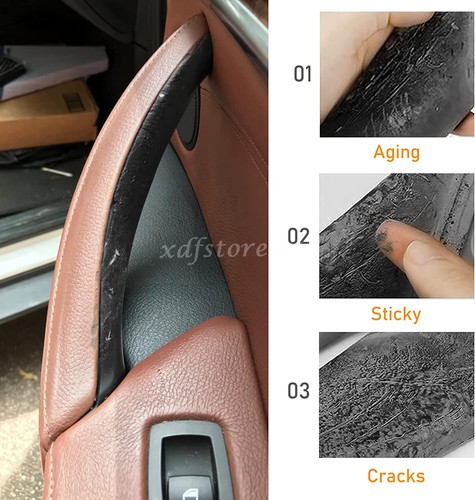 3PCS Interior Door Handle Panel Pull Cover Trim For BMW X5 X6 E70 E71 2007-2013 - Bild 2 von 35