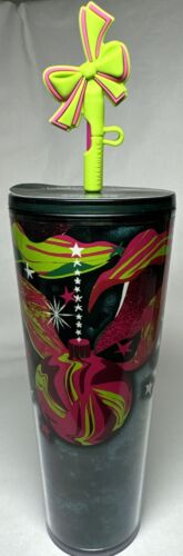 Starbucks 2023 Christmas Holiday Venti Tumbler w/Silicone Straw Topper 24oz NEW! - Picture 3 of 13