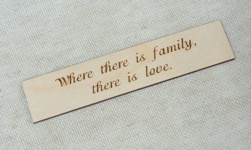 Placa de cotización grabada en madera para árbol genealógico nuevo bebé boda personalizada - Imagen 6 de 9