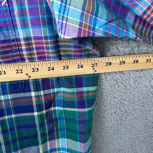 Polo Ralph Lauren Shirt Mens XLT Multicolor Madras Plaid Button Up Workshirt - Picture 4 of 11