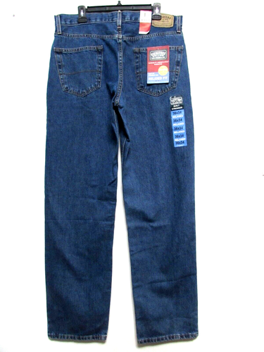 NWT Levi's Signature Jeans Men 36x34 Blue Denim Medium Wash Straight Relaxed Y2K