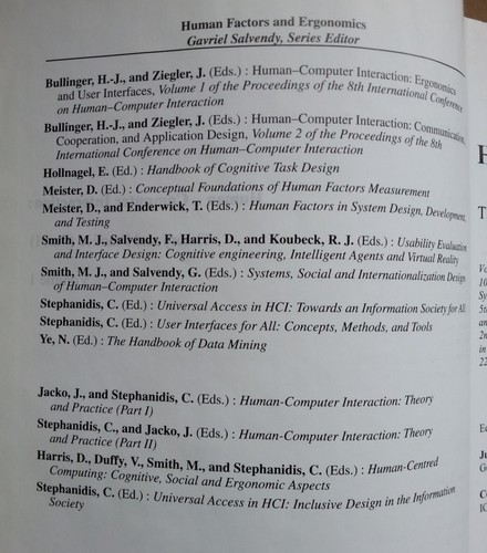 HUMAN-COMPUTER INTERACTION 2003 International Proceedings (4 Vol Hardcover Set) - Picture 4 of 12