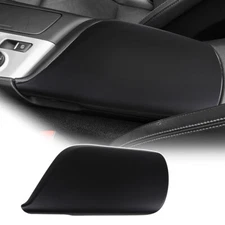 Matt Black Car Armrest Cover Handrest Cover For Corvette C7 Z06 ZR1 2014-2017