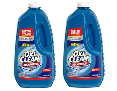 OxiClean Max Force Laundry Stain Remover Spray Refill, 48 fl oz  - 2 Pack