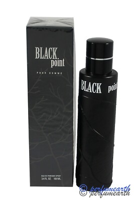 BLACK POINT FOR MEN 3.3 / 3.4 OZ EDT SPRAY BY YZY NEW IN A BOX