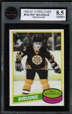 1980 81 OPC O-Pee-Chee #140 Raymond Ray Bourque Rc Rookie KSA 8.5 NMM+ HOF
