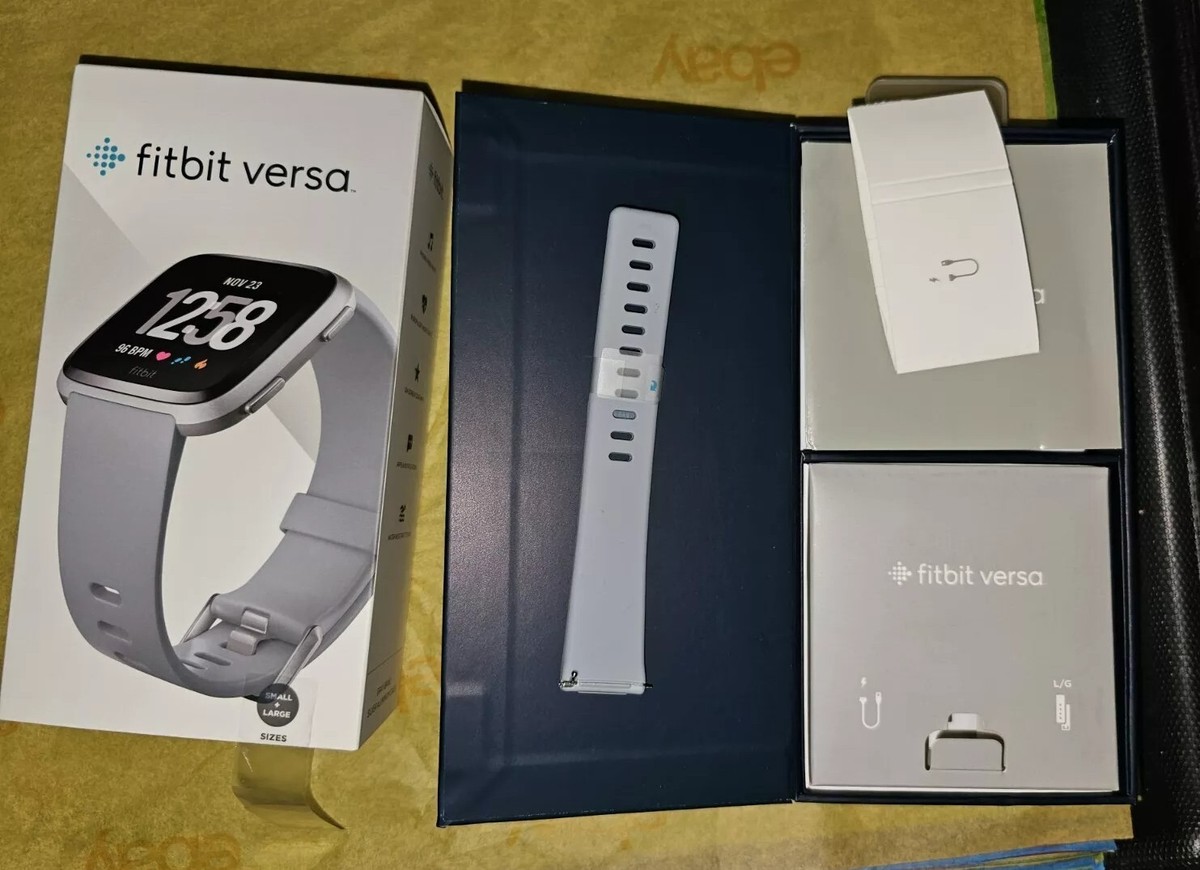 Box and 1 Band Only - Fitbit Fitness Tracker Box Versa Gray - No