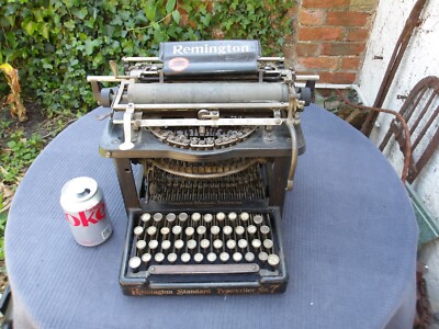 Antique Remington Standard Typewriter No:7 Spares/Repair Works BUT READ DETAILS