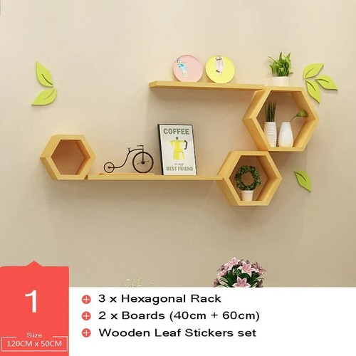 Geometric Shelves Hexagon Shelves Wall, Floating Shelves, Honeycomb Shelf Cabine - Picture 8 of 10