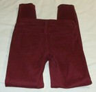 OLD NAVY Wine Red Brushed Cotton "ROCKSTAR" Legging Jeans Sz 0 (28.5 Inseam) — photo 3