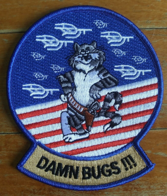 F-14 Tomcat Triangle Shoulder Aviation Embroidered Patch | Iron On Military Airsoft - Foto 2