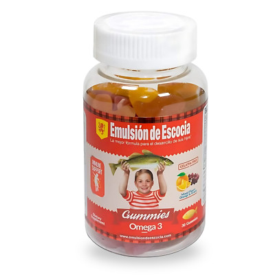 Emulsion de Escocia Kids Omega 3 Gummies, 30 Ct   Fruit Flavor