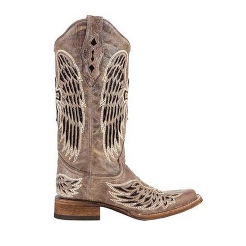 Corral Ladies Black Wing \u0026 Cross 