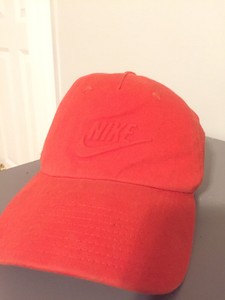 neon orange nike hat