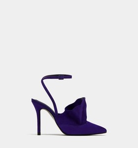 zara purple heels