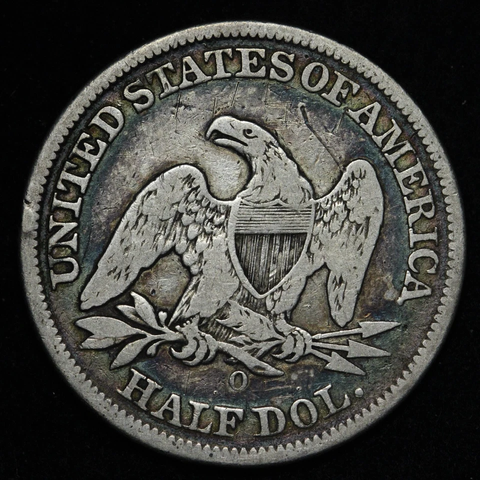 Medio dólar libertad sentada 1850-O fino E898 WLM Foto 2 de 2