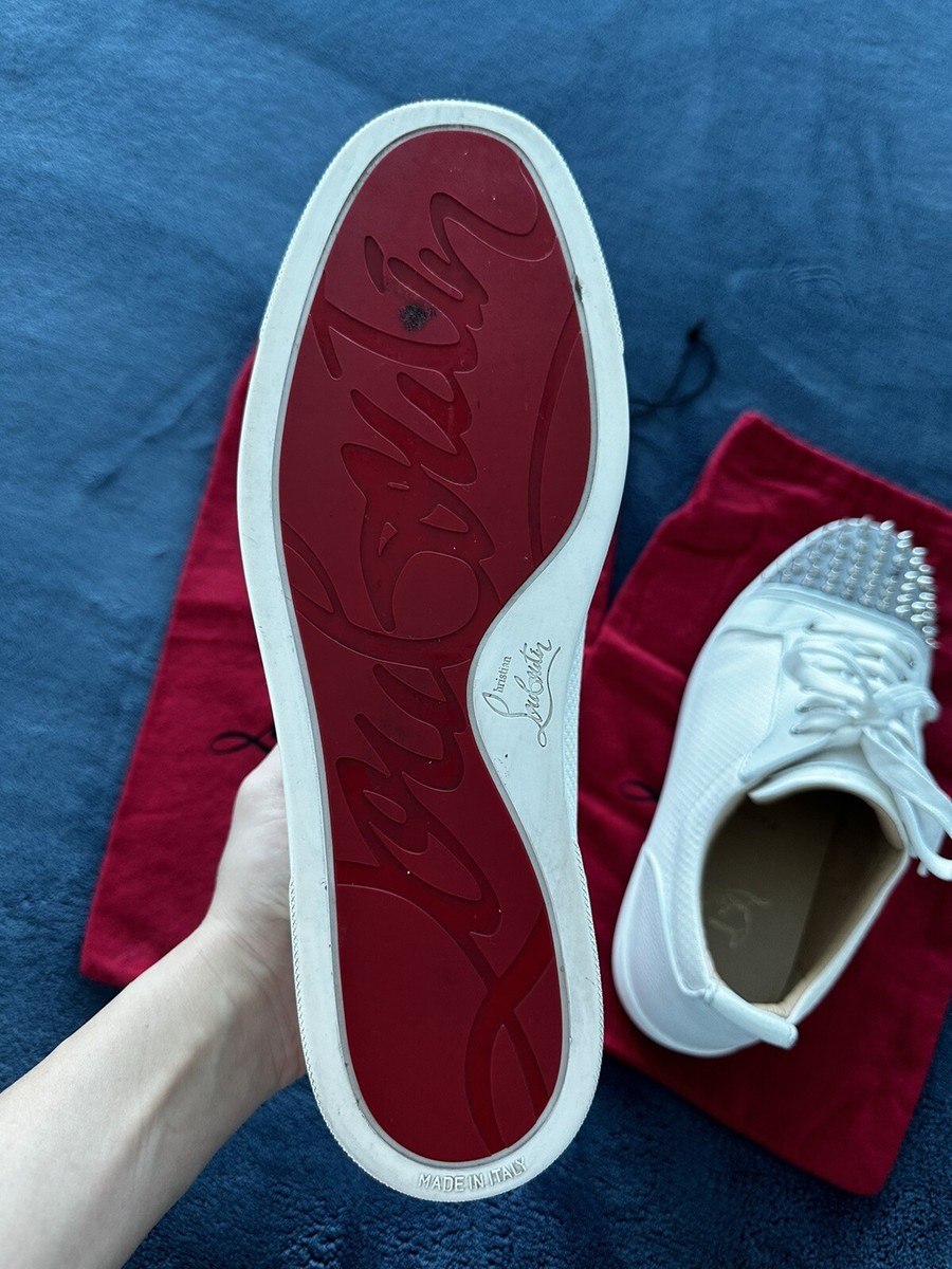 Christian Louboutin Orlato Low Top Men Sneakers With Spikes White