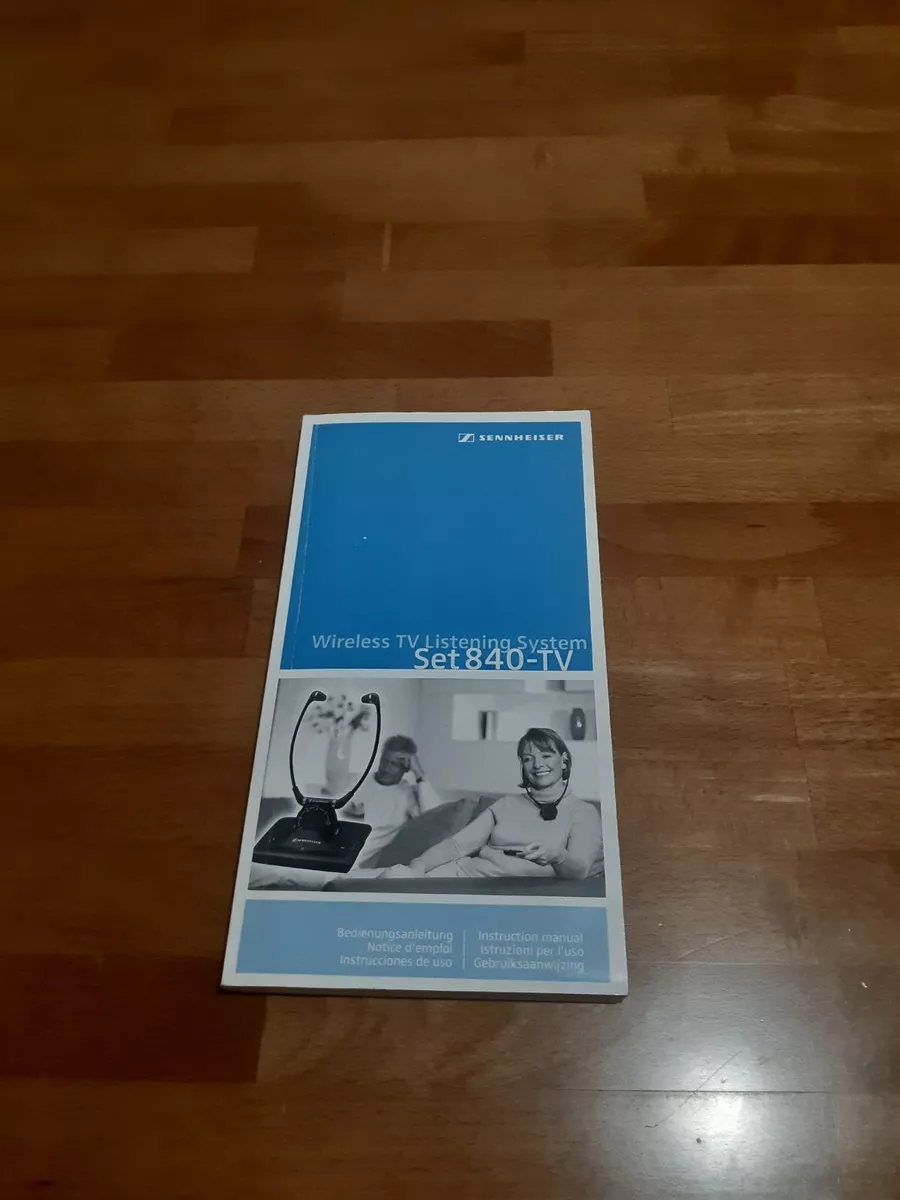 Sennheiser Set 840 TV Instruction manual