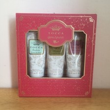 TOCCA Hand Cream Crema Veloce Florence, Cleopatra, Giulietta 1.5 oz ea Gift Box