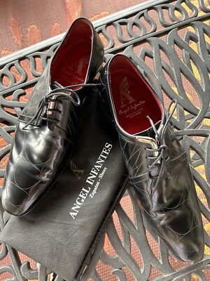 Chaussures De Ville Homme Angel Infantes En Cuir - Taille UK 8 (EU 42), Couleur Tan, Occasion