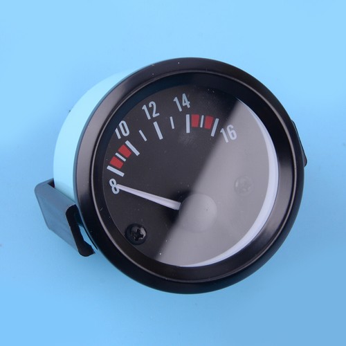 12V Voltmeter Gauge 2 52mm Volt Voltage Meter Gauge Universal Pointer Voltmeter Car Auto Measure Range 8 16v Led Light Dial Blac
