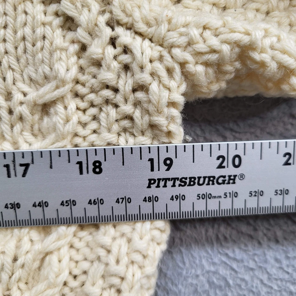 Suéter DE COLECCIÓN Abercrombie & Fitch Hombres 40 Lana Años 60 Tejido con Cable Pescador Irlanda Foto 4 de 4