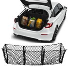 3 Pocket Car Mesh Net Heavy-Duty Holder Accessories For Honda Civic Hatchback