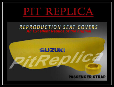 Pit-Replica PVC Seat Cover – Fits Suzuki TS125R & TS200R (Rear Saddle)