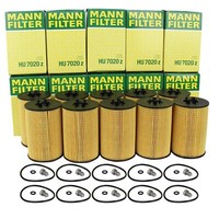 10X Mann ÖLfilter + Schraube FüR VW Golf 6 7 Passat T6 A3 A4 1.6/2.0 TDI Hu7020Z
