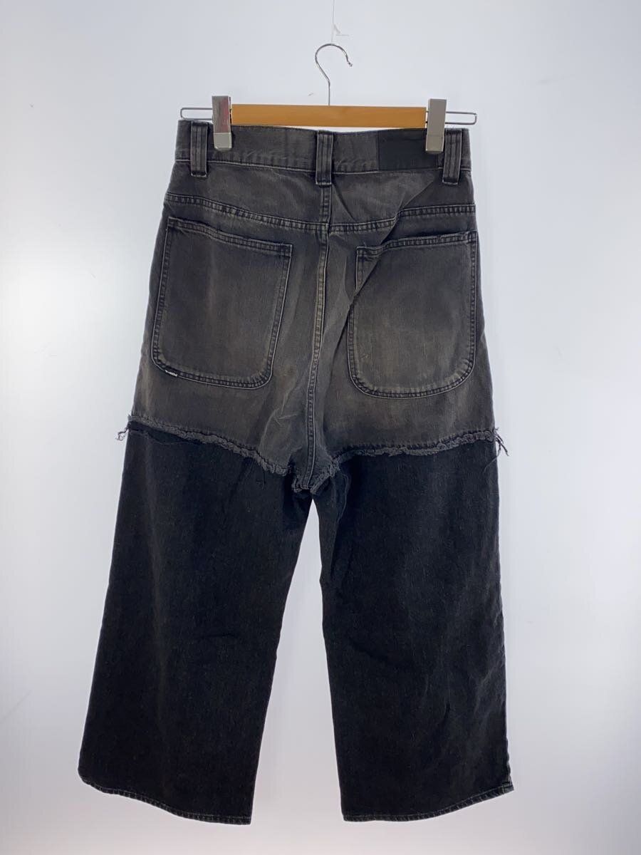 JieDa Straight Pants 2TONE BAGGY DENIM Stained Finish 1 Cotton 