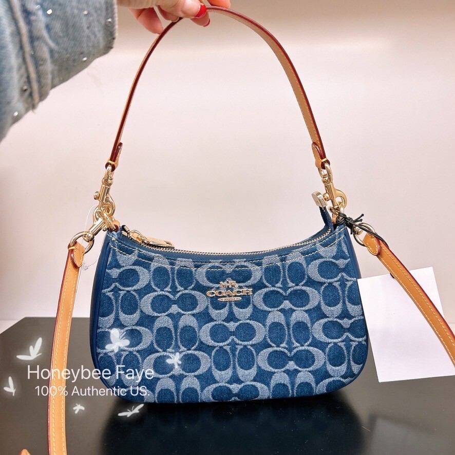 NWT Coach Teri Shoulder Bag In Signature Denim CAF82/CAK35 | eBay