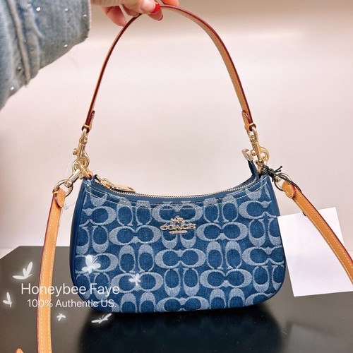 NWT Coach Teri Shoulder Bag In Signature Denim CAF82/CAK35 - Picture 5 of 39