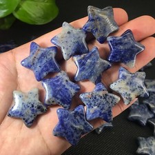 10pcs Natural sodalite Stars Quartz Crystal Healing Crystal Gift 1"
