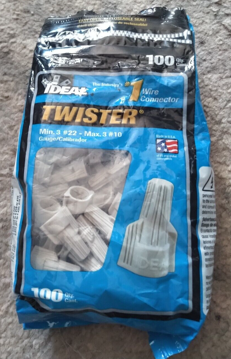 Ideal Twister Wire Connectors Tan Min 3#22 - Max 3#10 93
