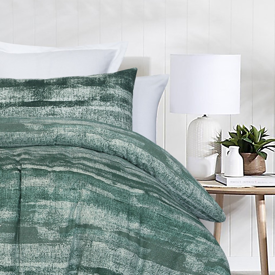 Single Size Bed Quilt Duvet Doona Cover Bedding Set Pure Cotton Blanket