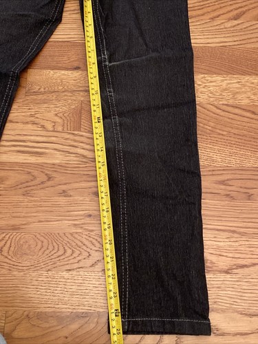 Real Love Black Stretch Denim Jeans Size 12 Inseam 25" NEW WITH TAGS - Picture 9 of 10