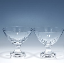 2 Peill Karat Likörgläser mundgeblasen, handgeschliffen Höhe 7,5 cm 1 Satz von 4