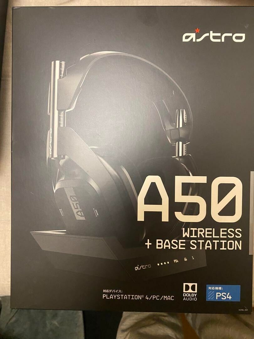 ASTRO Gaming A50 + BASE STATION FOR PS4 Black Used ASTRO Gaming A50 + BASE STATION FOR PS4 Black Used