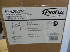 PROFLO PF42852WS 3" PVC Backwater Valve