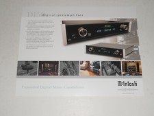 McIntosh D150 Pre Amplifier Brochure, 2 pg Specs+Articles+Info PreAmp Original