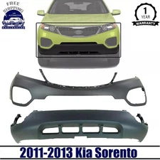 New Front Bumper Cover + Lower Valance For 2011-2013 Kia Sorento