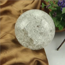 50mm Crystal Ice Crack Ball Quartz Glass Marbles Magic Sphere