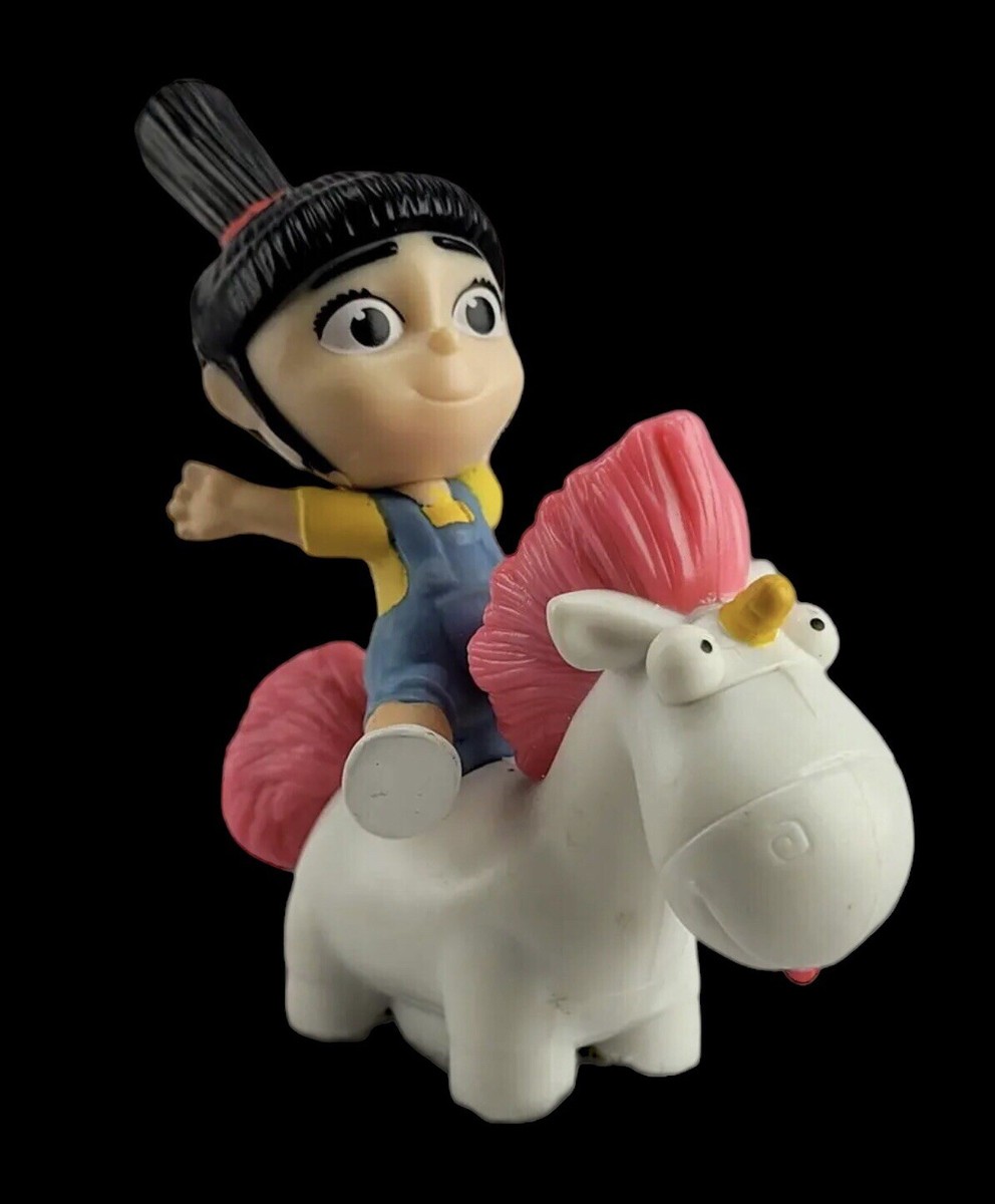 Despicable Me 3 Agnes Rocking Fluffy Unicorn Figure McDonalds