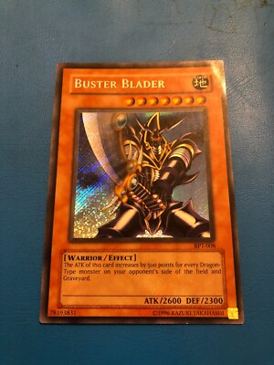 YUGIOH Secret Rare Buster Blader BPT-008 PLAYED